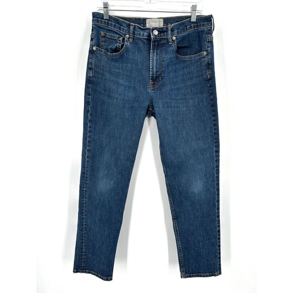 EVERLANE Men's Straight Leg Casual Blue Stretch Denim Jeans Size 32 x 30